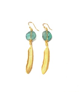 Venetian Glass Feather Earrings
